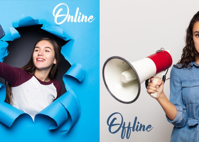 Difference between Online and Offline marketing.