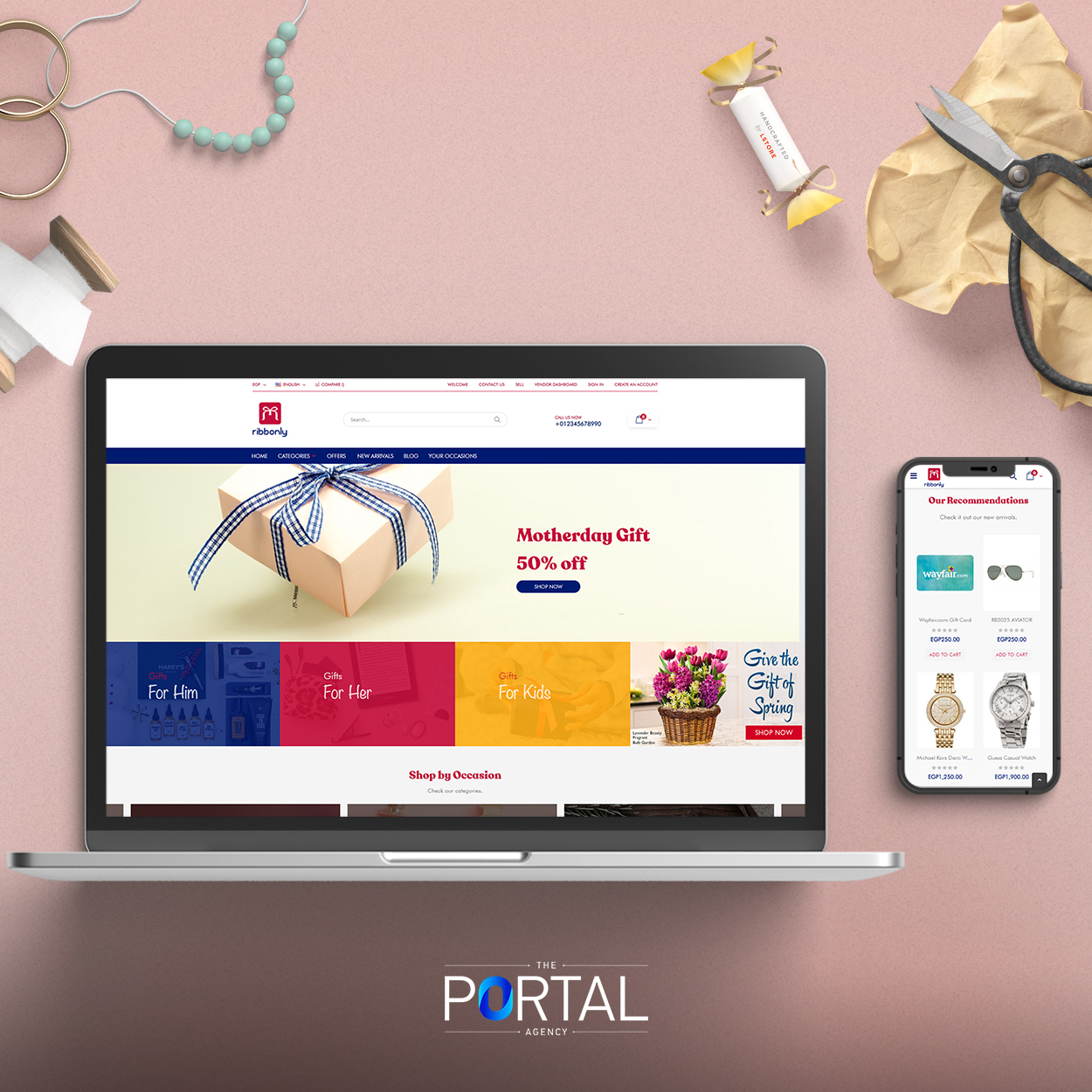 https://theportalagency.com/project/ribbonly-website/